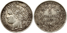 France 5 Francs 1851 A