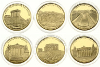 Greece 100 Euro 2004 Summer Olympics Athens SET 6 Coins