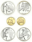 Greece 10 & 100 Euro 2004 Summer Olympics Athens Set of 6 Coins