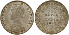 India British 1 Rupee 1892 (c)