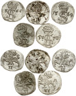 Lithuania Dwudenar 1566-1570 Vilnius Lot of 5 Coins