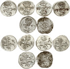 Lithuania Dwudenar (1567-1579) Lot of 6 coins