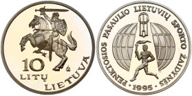 Lithuania 10 Litu 1995 5th World Lithuanians Sports Games