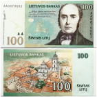 Lithuania 100 Litu 2000 Daukantas