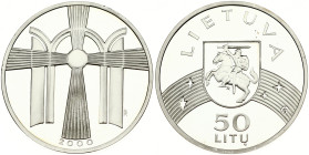 Lithuania 50 Litu 2000 New Millennium