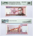 Lithuania. 20 Litu 2001 Maironis PAVYZDYS/SPECIMEN PMG 50 About Uncirculated EPQ