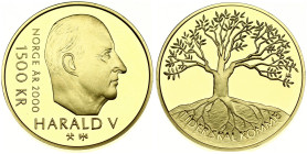Norway 1500 Kroner 2000 Millennium