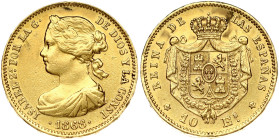 Spain 10 Escudos 1868