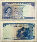 Sri Lanka 1 Rupee 1954