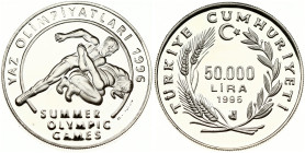 Turkey 50 000 Lira 1995 Summer Olympic Games