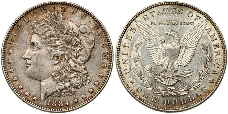 USA. Morgan Dollar 1884, Philadelphia. Silver 26.66 g. KM-110