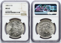 USA Morgan Dollar 1885 O NGC MS 63
