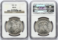USA Morgan Dollar 1886 NGC MS 63