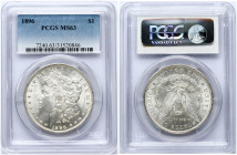 USA Morgan Dollar 1896 PCGS MS 63