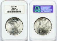 USA 1 Dollar 1924 Philadelphia NGC MS 64