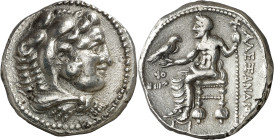 Imperio Macedonio. (322-321 a.C.). Alejandro IV (323-310/309 a.C.). Tiro. Tetradracma. (S. 6723 var, de Alejandro III) (CNG. III, 941). Acuñada bajo e...