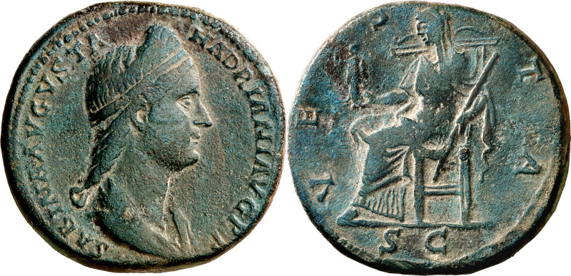 (133-135 d.C.). Sabina. Sestercio. (Spink 3942) (Co. 82) (RIC. 2558). 25,95 g. M...