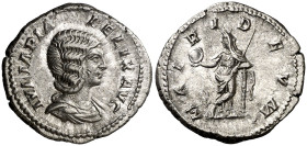 (212 d.C.). Julia Domna. Denario. (Spink 7104) (S. 137) (RIC. 382, de Caracalla). 3,31 g. EBC/EBC-.