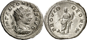 (219 d.C.). Eliogábalo. Antoniniano. (Spink 7497) (S. 243) (RIC. 129). 5,38 g. MBC+.