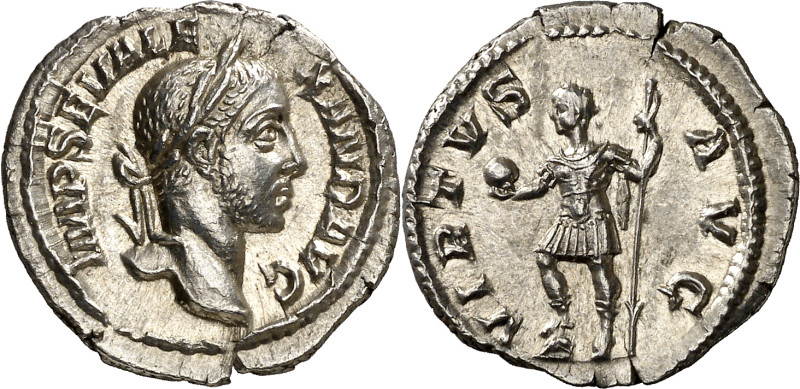 (230 d.C.). Alejandro Severo. Denario. (Spink 7938) (S. 586) (RIC. 226). 3,24 g....