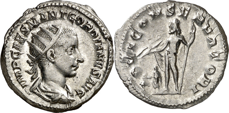 (238-239 d.C.). Gordiano III. Antoniniano. (Spink 8614) (S. 105) (RIC. 2). 4,96 ...