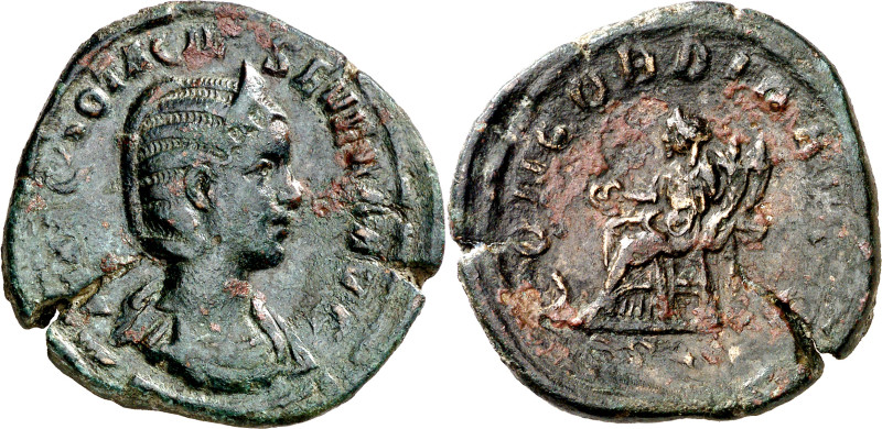 (245-247 d.C.). Otacilia Severa. Sestercio. (Spink 9164) (Co. 10) (RIC. 203a). G...