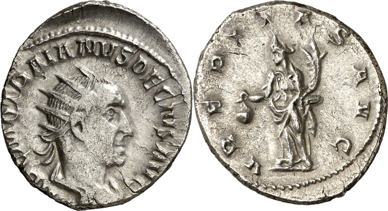 (250-251 d.C.). Trajano Decio. Antoniniano. (Spink 9384) (S. 105) (RIC. 28b). 4,...
