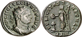 (275-276 d.C.). Tacito. Antoniniano. (Spink 11778 var) (Co. falta) (RIC. 184 var). 4,09 g. MBC.