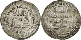 Emirato Independiente. AH 169. Abderrahman I. Al Andalus. Dirhem. (V. 67) (Fro. falta). 2,72 g. MBC+.