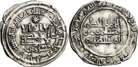 Califato. AH 357. Al-Hakem II. Medina Azzahra. Dirhem. (V. 458) (Fro. 27). 1,81 g. MBC.