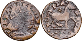 Ferran I de Nàpols (1458-1494). Nàpols. Cavall. (Cru.V.S. 1076) (Cru.C.G. 3485) (MIR. 85/9). 1,86 g. BC+/MBC-.