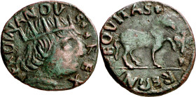 Ferran I de Nàpols (1458-1494). Àquila. Cavall. (Cru.V.S. 1079) (Cru.C.G. 3488) (MIR. 88). 2,13 g. MBC+.