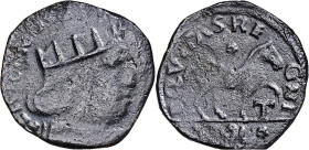 Ferran I de Nàpols (1458-1494). Àquila. Cavall. (Cru.V.S. 1080) (Cru.C.G. 3489) (MIR. 93). 2,05 g. BC/MBC-.