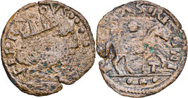 Ferran I de Nàpols (1458-1494). Àquila. Cavall. (Cru.V.S. 1080 var) (Cru.C.G. 3484 var) (MIR. 85/2). 1,09 g. BC/BC+.