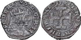 Frederic III de Nàpols (1496-1501). Nàpols. Sestí. (Cru.V.S. 1113) (Cru.C.G. 3530) (MIR. 109). Escasa. 1,71 g. BC+.