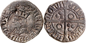 Ferran II (1479-1516). Barcelona. Mig croat. (Cru.V.S. 1143.4) (Cru.C.G. 3076i). 1,24 g. MBC-/MBC.