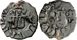 Ferran II (1479-1516). Sicília. Pitxol. (Cru.V.S. 1269 var) (Cru.C.G. 3171 var) (MIR. 260). Rara. 0,52 g. MBC/MBC-.