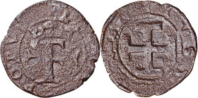 Ferran II (1479-1516). Nàpols. Sestí. (Cru.V.S. 1294) (Cru.C.G. 3194) (MIR. 120). Escasa. 1,77 g. BC+.
