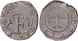 Ferran II (1479-1516). Nàpols. Sestí. (Cru.V.S. 1294) (Cru.C.G. 3194) (MIR. 120). Escasa. 1,74 g. MBC-.