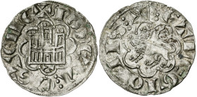 Alfonso X (1252-1284). Toledo. Blanca alfonsí. (AB. 271, como novén). Vellón rico. 0,82 g. EBC-.