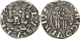 s/d. Carlos I. Nápoles. 1 cinquina. (Vti. 261) (MIR. 151/7). 0,57 g. MBC-.