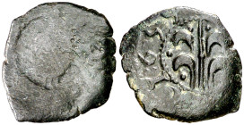 1655. Felipe IV. Valencia. 1 diner. (AC. 48) (Cru.C.G. 4435k var). 1,10 g. BC-/BC+.
