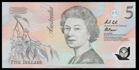 Australia. s/d (1992). Banco de la Reserva. 5 dólares. (Pick 50a). Firmas de B. W. Fraser y A. S. Cole. Escaso. S/C.
