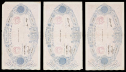 Francia. 1933, 1936 y 1937. Banco de Francia. 500 francos. (Pick 66m). 3 billetes, con fechas distintas. Firmas: Roulleau, J. Boyer y P. Strohl. BC/BC...