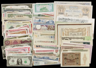Colección de 201 billetes de diversos países. Muy interesantes. A examinar. BC/EBC+.