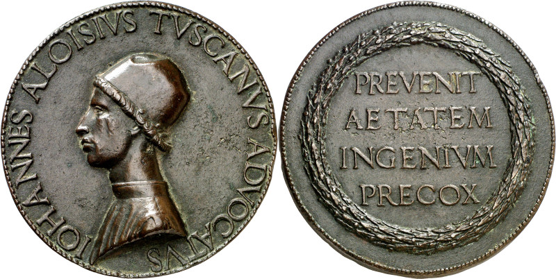 Italia. s/d (hacia 1478). A Juan Alvise Toscani. Medalla. (Armand II p. 28, nº 1...