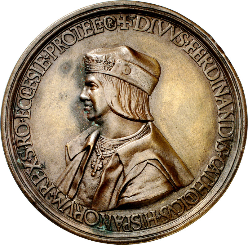 s/d (1479-1516). Fernando II. Placa de anverso. (Amorós nº 17) (Armand II p. 135...