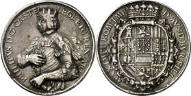 s/d (hacia 1506). Felipe el Hermoso. Medalla. (Habich 2041). Rarísima. Plata fundida. 12,76 g. Ø40 mm. MBC.