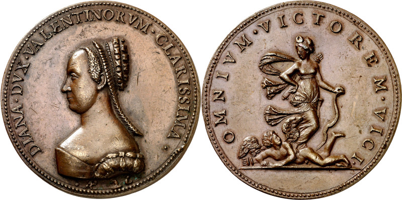 Francia. 1525. Diana de Poitiers, duquesa de Valentinois. Medalla. (Armand II p....
