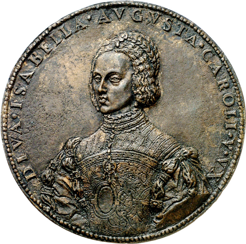 s/d (hacia 1526). Carlos I. Retrato de Isabel de Portugal y Aragón. Placa de rev...